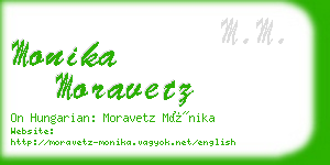 monika moravetz business card